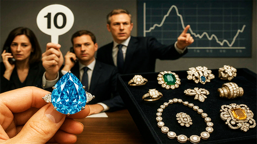 auctions and private sales of jewellery